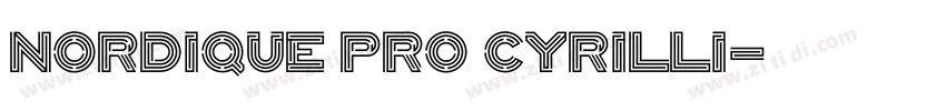 Nordique Pro Cyrilli字体转换